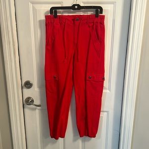 Cabi red cargo pants size small - worn once!